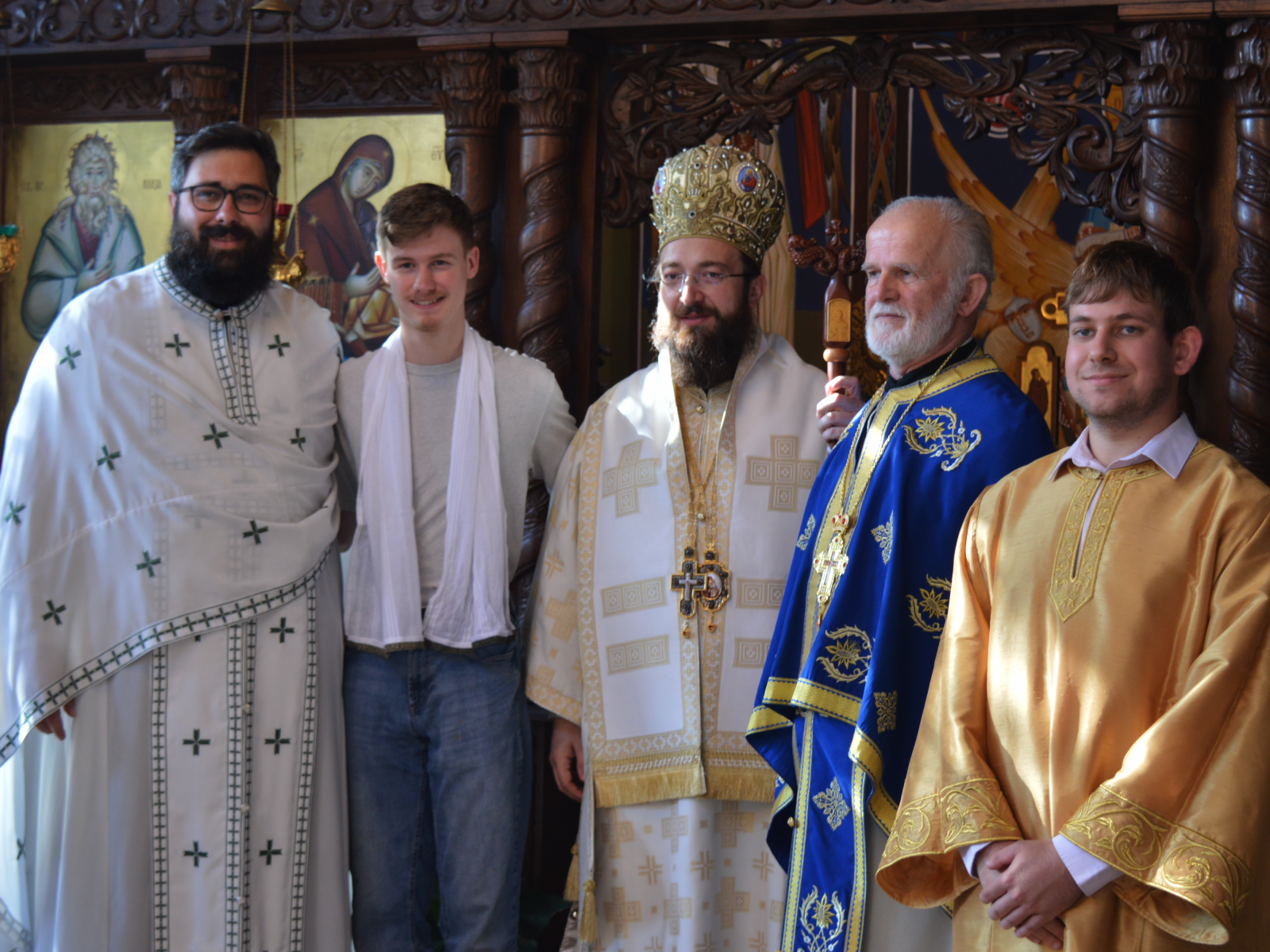 Архијерејска Литургија у Корбију и крштење новог члана бедфордске парохије